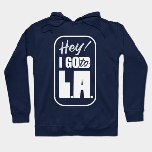 I go to Los Angeles_silver Hoodie